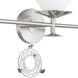 Tremolo 3 Light 33 inch Brushed Nickel and Polished Nickel Vanity Light Wall Light