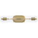 Teton 2 Light 22 inch Natural Brass Bathroom Vanity Light Wall Light