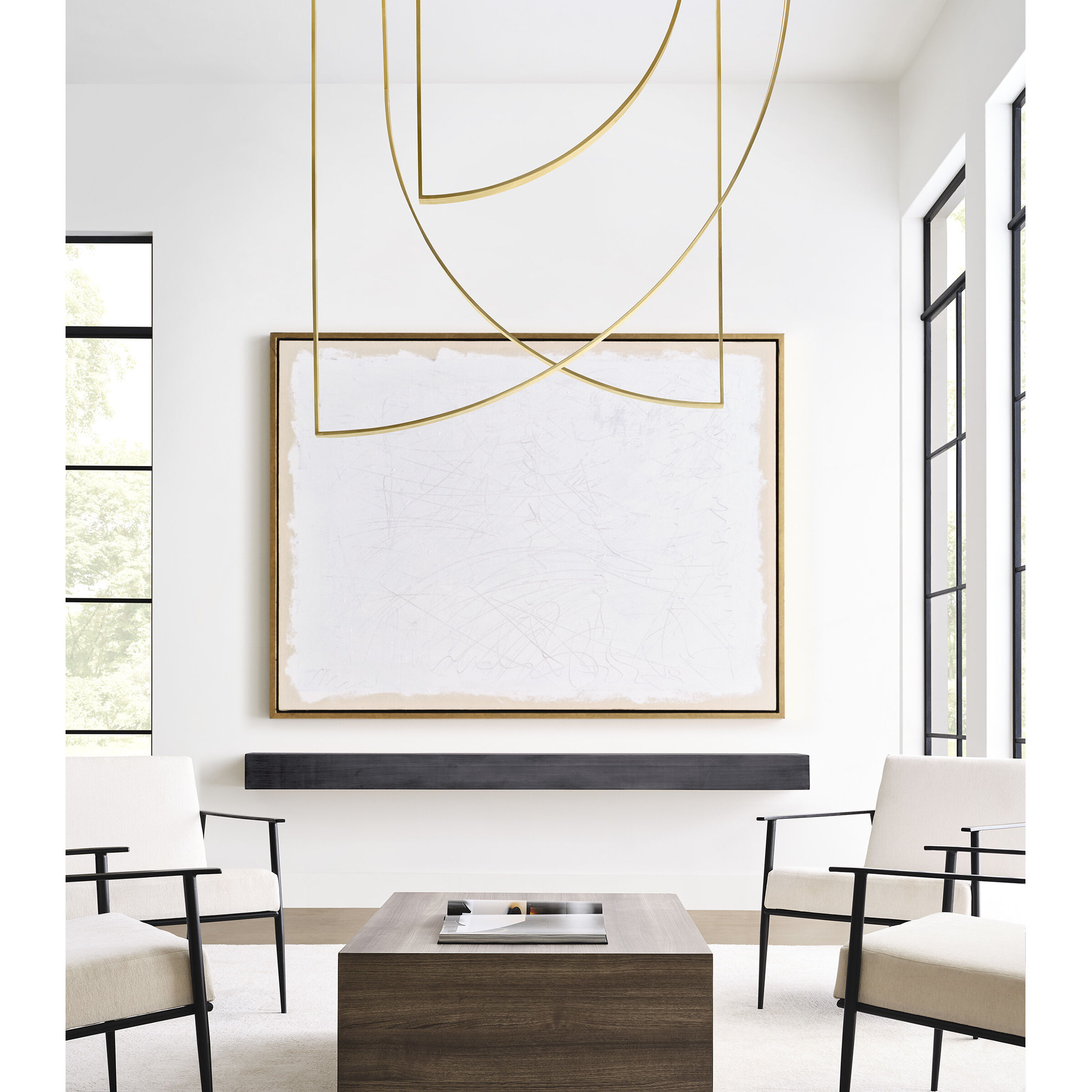 Sean Lavin Baku LED 1.3 inch Hand Rubbed Antique Brass Chandelier Ceiling Light