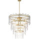 Warren 12 Light 30 inch Gold Leaf Multi-Light Pendant Ceiling Light