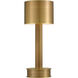 Traverse 13 inch 1.5 watt Brass Cordless Table Lamp Portable Light