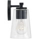 Portman 4 Light 35.25 inch Matte Black Vanity Light Wall Light