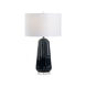 Town Square 21 inch 100.00 watt Midnight Blue Glaze/Clear Table Lamp Portable Light