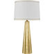 Hightower 31 inch 150 watt Gold Leaf Table Lamp Portable Light