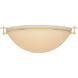 Moonband 3 Light 15.9 inch Modern Brass Semi-Flush Ceiling Light in Sand, Large