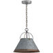 Alvin 1 Light 13.75 inch Antique Galvanized Pendant Ceiling Light