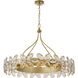 Marbella 14 Light 36 inch Gold Shimmer Chandelier Ceiling Light