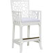 Catania 47 inch White/Cream Stool