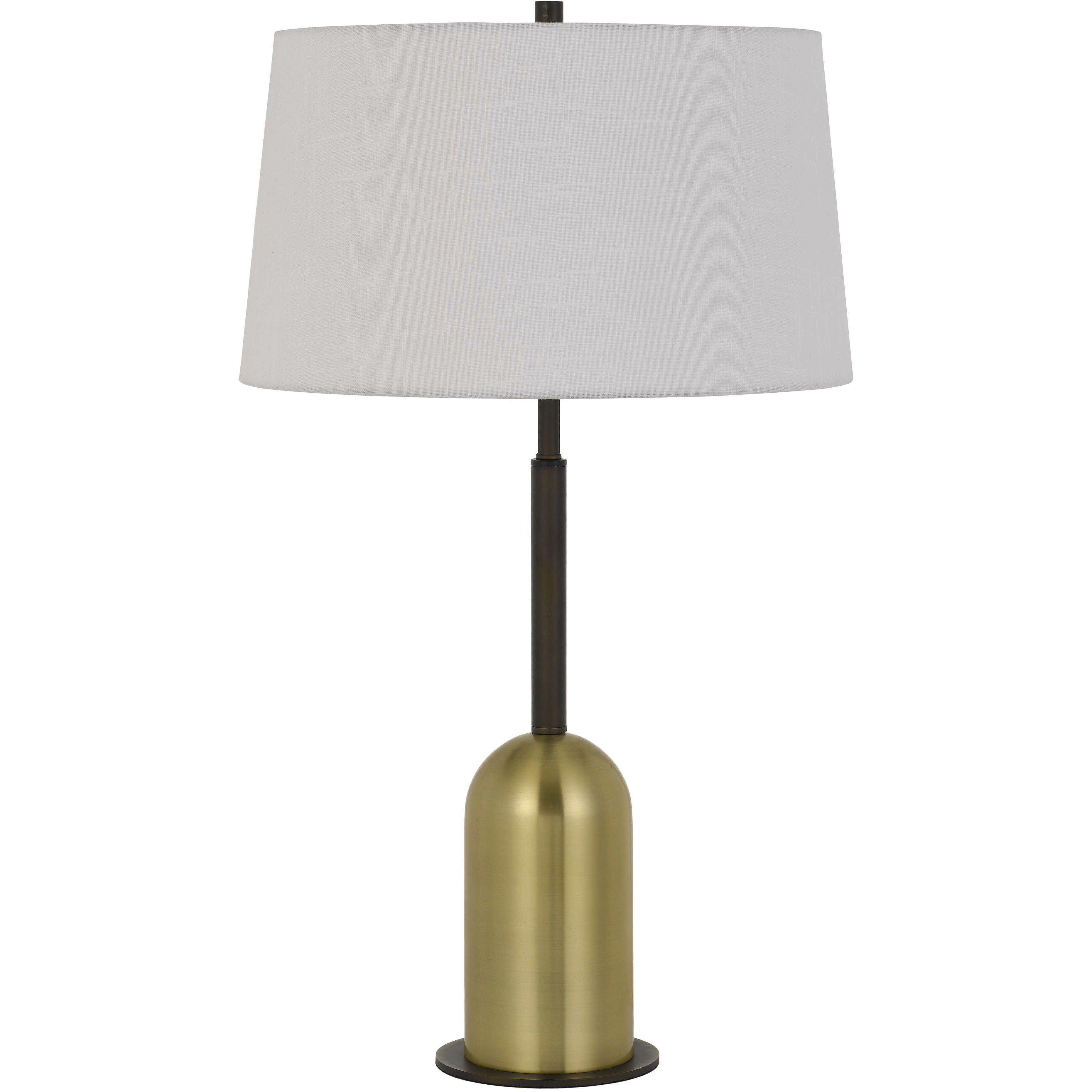 Rimini 30 inch 150 watt Antique Brass and Black Table Lamp Portable Light