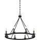 Middleton 8 Light 33 inch Matte Black Chandelier Ceiling Light, Essentials