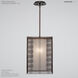 Downtown Mesh LED 11.6 inch Flat Bronze Pendant Ceiling Light in 3000K LED, Frosted, Oversized