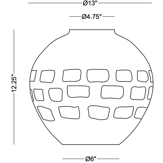 Jude 12.25 X 6 inch Vase