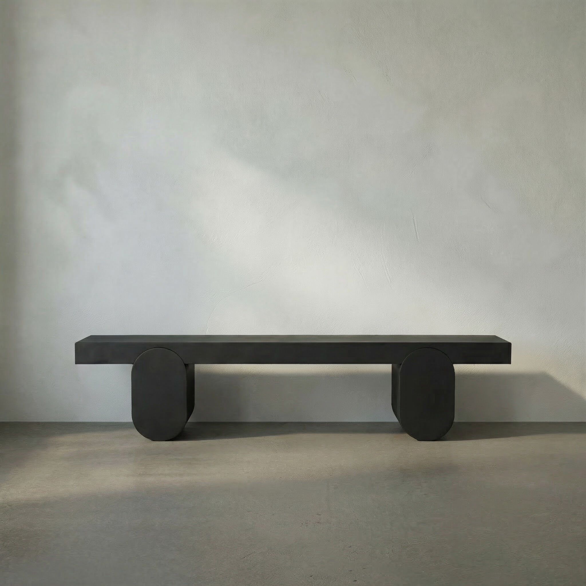 Evora 76 X 18 inch Matte Black Coffee Table