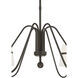 Althia 6 Light 43.75 inch Textured Dark Bronze Chandelier Ceiling Light