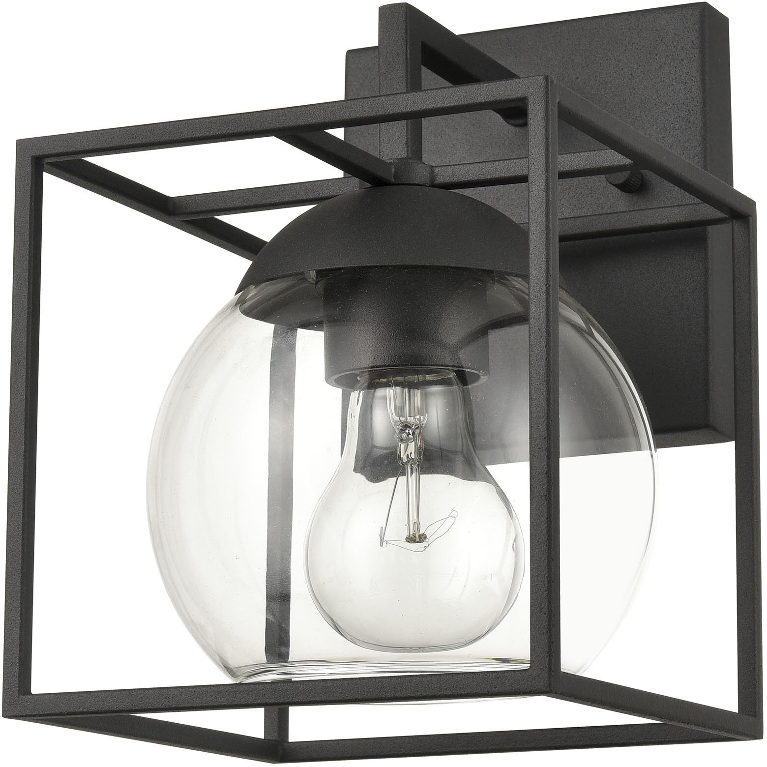 Cubed 1 Light 9 inch Charcoal Outdoor Wall Sconce