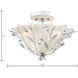 Circeo 2 Light 17 inch Antique White Semi Flush Mount Ceiling Light