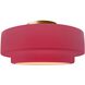 Radiance Collection - Tier 1 Light 12 inch Cerise Semi-Flush Ceiling Light, Form+Finish+Function