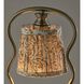 Twirl 13.5 inch 50 watt Antique Brass Candlewarmer Lamp Portable Light, Simplee Adesso
