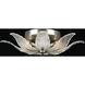 Plume 4 Light 28 inch Silver Flush Mount Ceiling Light