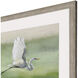 Animals Green and Neutral and White Framed Art