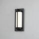 Oberon LED 14 inch Black Outdoor Wall Light, dweLED