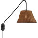 Salinas 60 watt Matte Black Adjustable Wall Sconce Wall Light