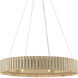 Tetterby 6 Light 31 inch Light Taupe/Smokewood Chandelier Ceiling Light
