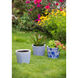 Terracotta Blue and White Outdoor Planter, Set of 4