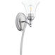 Aspen 1 Light 6.25 inch Classic Nickel Wall Sconce Wall Light