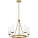 Selma 5 Light 24 inch Gold Chandelier Ceiling Light