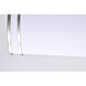 Glamour LED 12 inch Brushed Nickel Linear Flush Ceiling Light