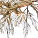 Crystal Fusion 12 Light 60 inch Peruvian Gold Linear Chandelier Ceiling Light