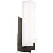 Cosmo LED 19.1 inch Bronze Outdoor Wall Light in LED 80 CRI 3000K, No Options, Integrated LED