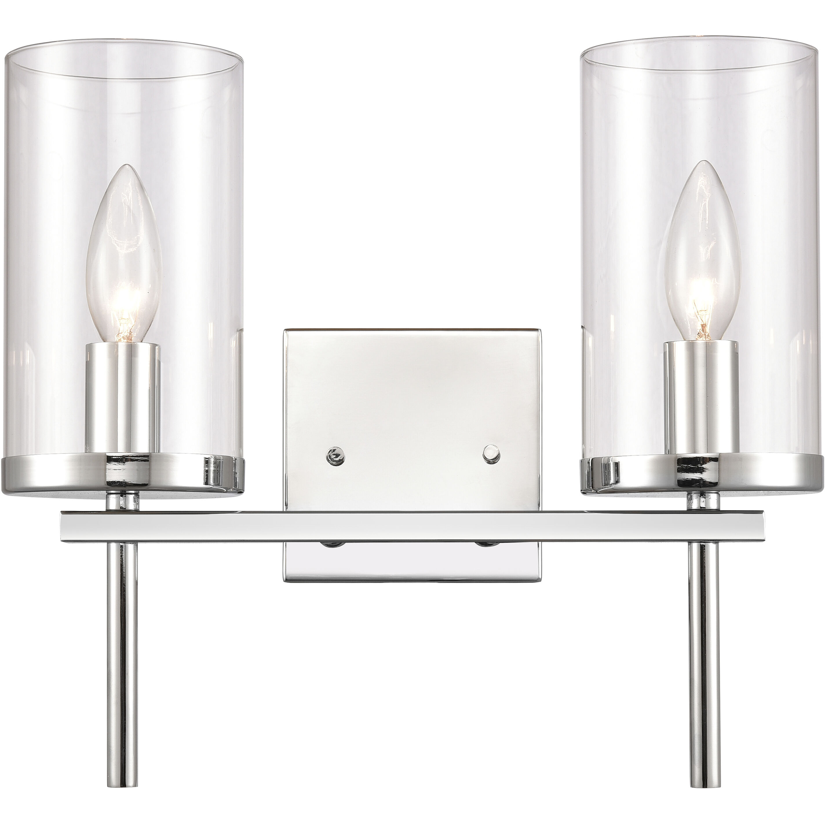 Oakland 2 Light 13.5 inch Chrome Vanity Light Wall Light