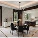 Dahlia LED 36 inch Plaster Black Chandelier Ceiling Light