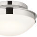 Bretta 2 Light 13.5 inch Polished Nickel Flush Mount Ceiling Light