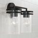 Fuller 2 Light 14.25 inch Matte Black Vanity Light Wall Light