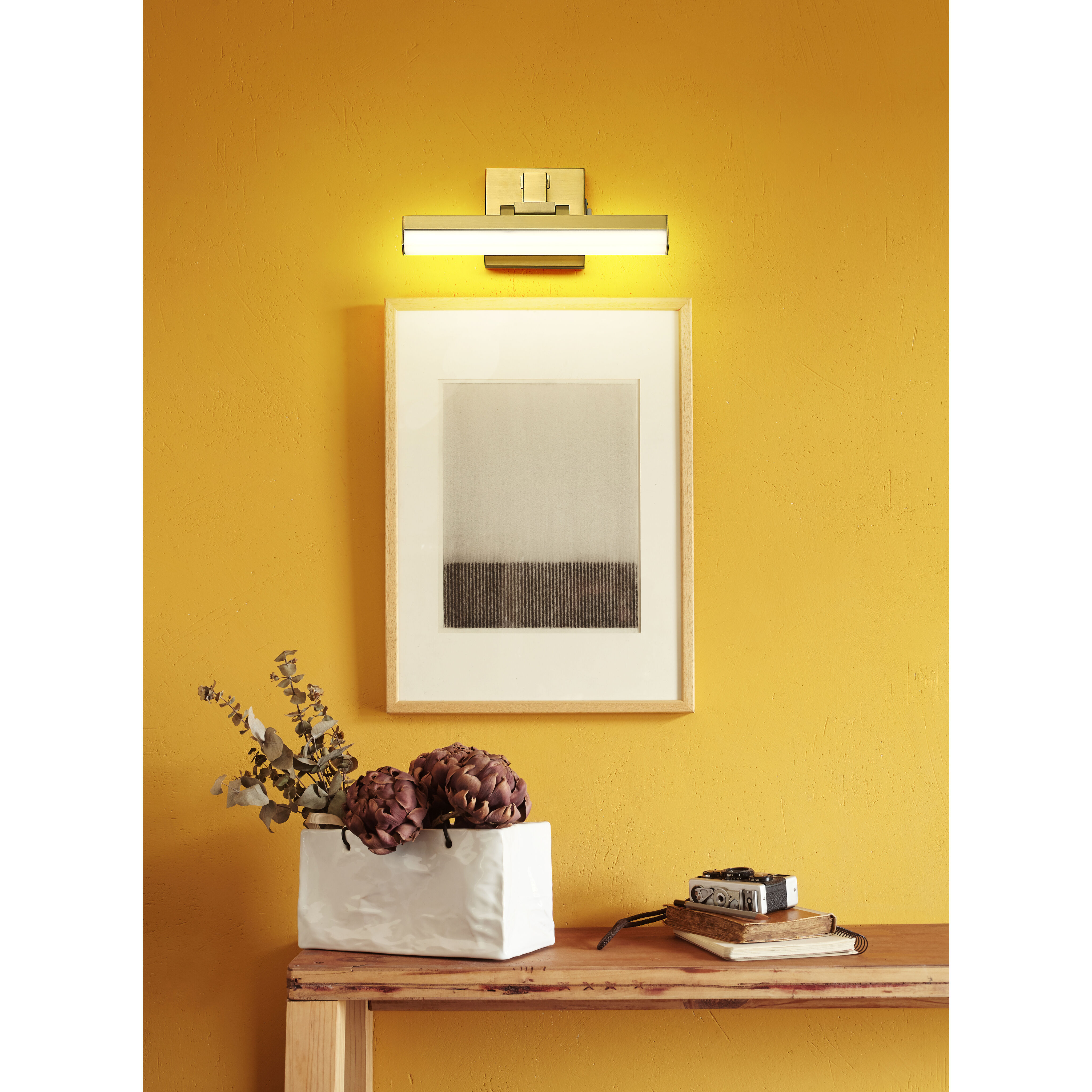 Liam LED 13 inch Modern Gold Vanity Wall Light