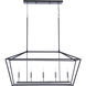 Flynt II Island Light Ceiling Light in Flat Black/Brushed Polished Nickel