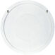 Cameron 36 X 36 inch Distressed White and Clear Wall Mirror