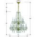 Traditional Crystal 12 Light 26.5 inch Polished Brass Chandelier Ceiling Light in Clear Hand Cut