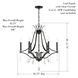 Laurel Estate 6 Light 27 inch Coal Chandelier Ceiling Light