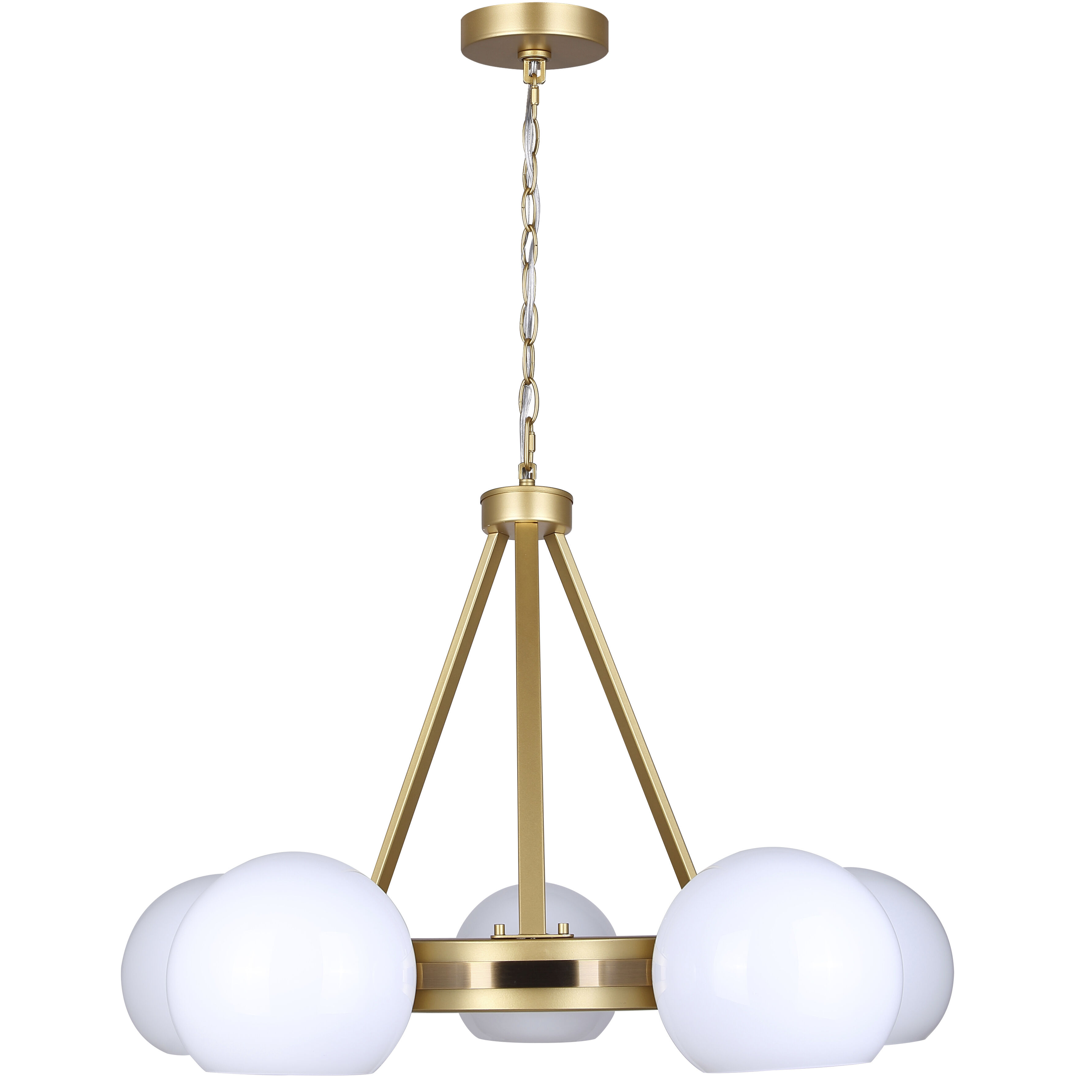 Monroe 5 Light 30.25 inch Gold Chandelier Ceiling Light