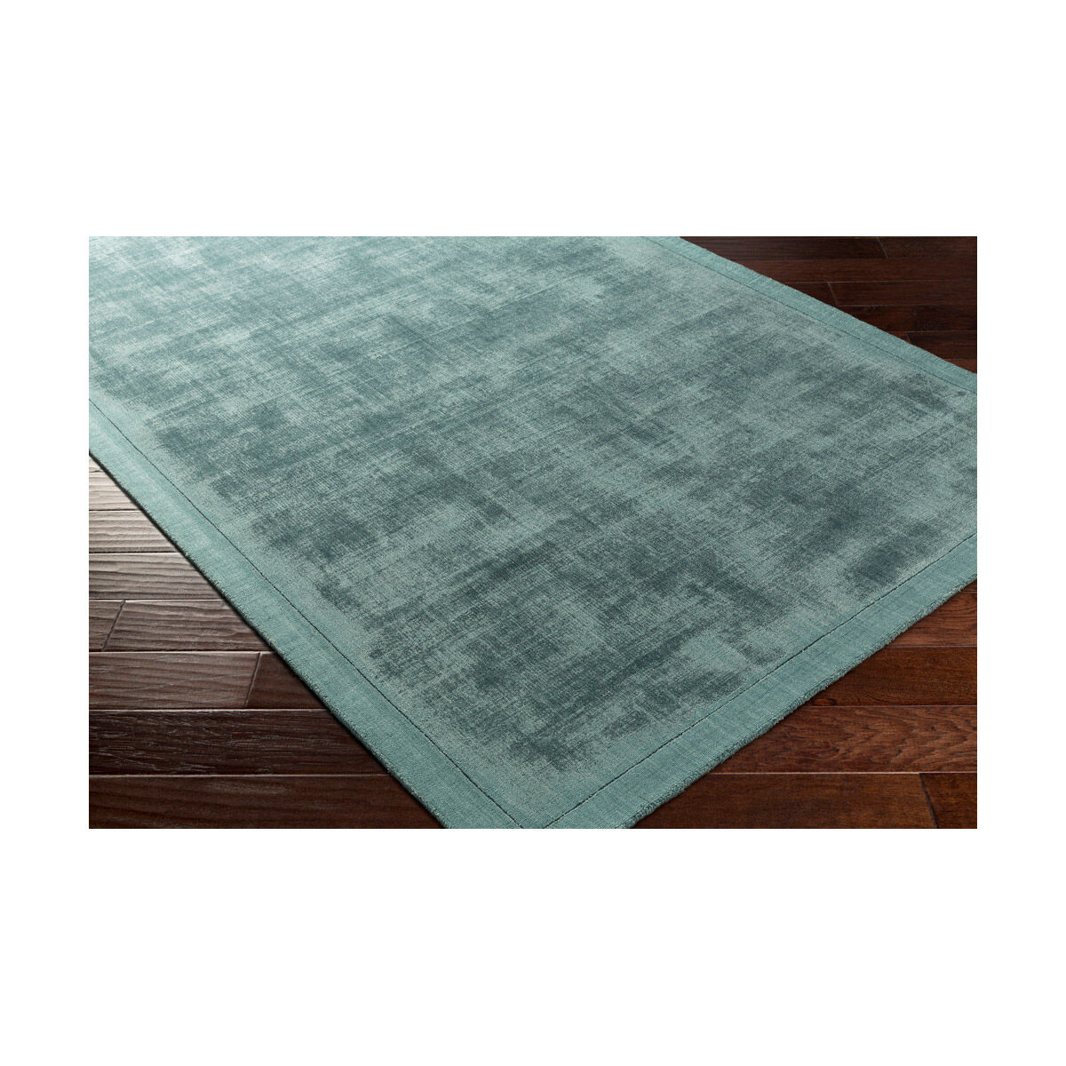 Silk Route 60 X 36 inch Aqua Indoor Area Rug, Rectangle