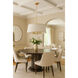 Coco 6 Light 24 inch Matte White/French Gold Pendant Ceiling Light
