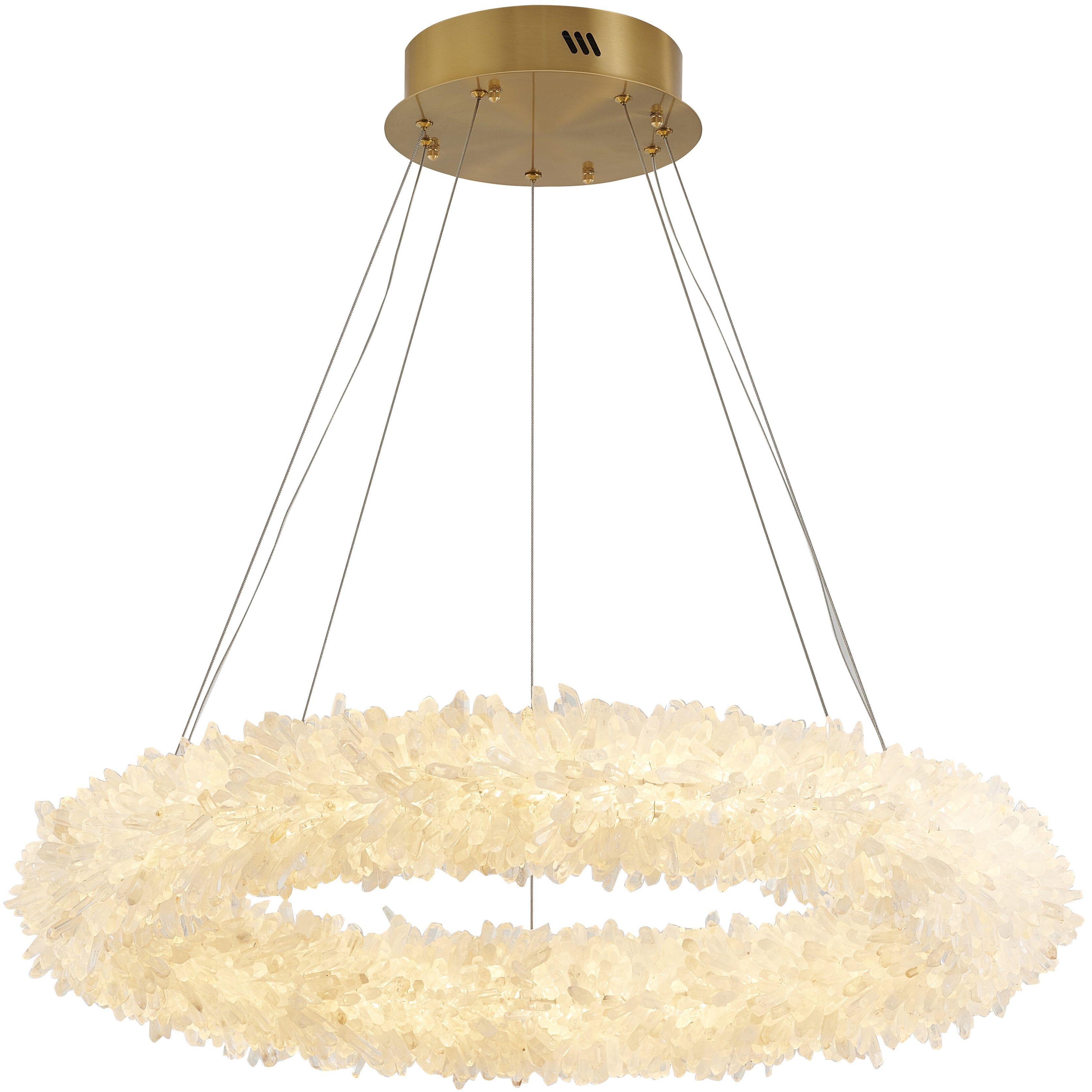 Canada LED 31 inch Brass Chandelier Ceiling Light