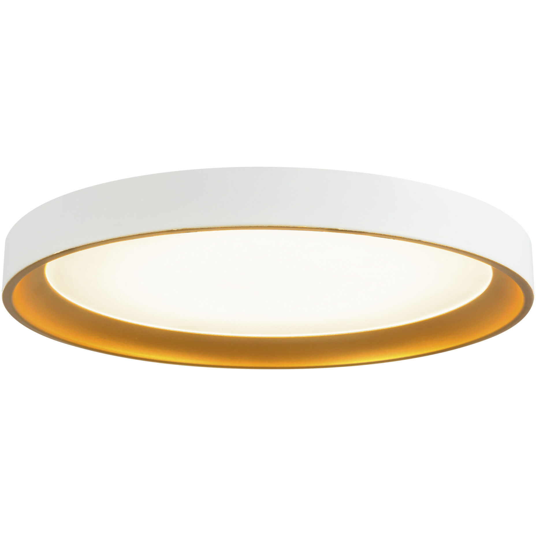 Nix 11.88 inch White and Gold Flush Mount Ceiling Light