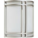 Artemis 2 Light 10.5 inch Satin ADA Wall Sconce Wall Light
