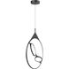 Serif LED 0.88 inch Black Pendant Ceiling Light
