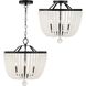 Rylee 4 Light 16.5 inch Matte Black Chandelier Ceiling Light